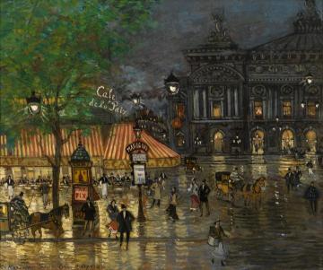 Place De L'opéra, Paris Artwork by Constantin Alexeevich Korovin