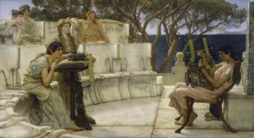 Sappho And Alcaeus Artwork by Sir Lawrence Alma Tadema