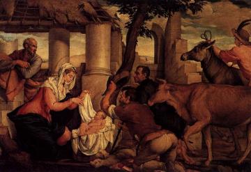 Adoration Of The Shepherds Artwork by Jacopo Bassano