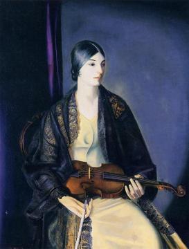 The Violinist Leila Kalman Artwork by George Wesley Bellows