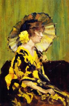 Lady Holding a Parasol Artwork by William Brymner