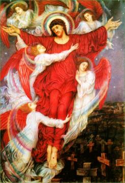 The Red Cross Artwork by Evelyn de Morgan