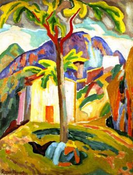 Ste Agnès, South of France Artwork by Roger Fry