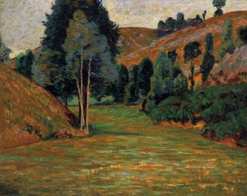 Small Valley at Pontgibaud Artwork by Armand Guillaumin
