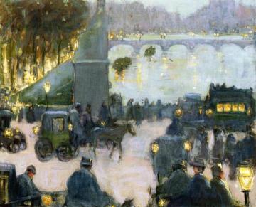 Paris At Night Artwork by Ida Sedgwich Proper
