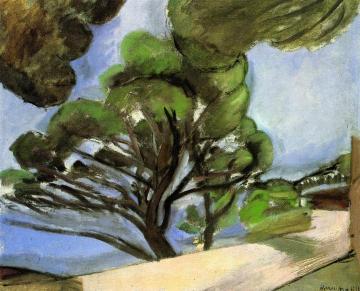 Road in Cap d'Antibes - The Large Pine Artwork by Henri Matisse