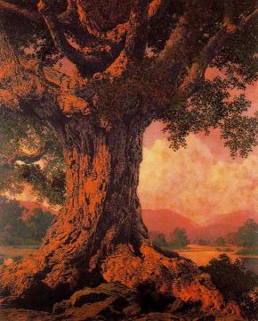 An Ancient Tree Artwork by Maxfield Parrish
