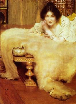 A Listener Artwork by Sir Lawrence Alma Tadema