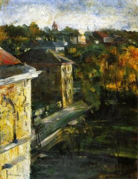 View from the Studio Window Artwork by Lovis Corinth