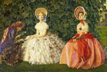 The Fortune Teller, 'beware Of A Dark Lady' Artwork by Frank Cadogan Cowper