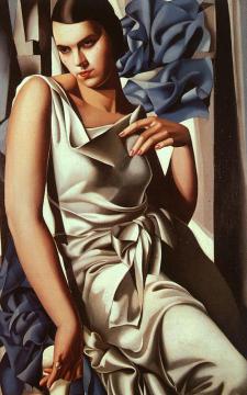 Portrait of Mrs M Artwork by Tamara De Lempicka