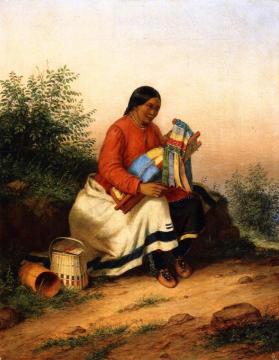 Caughnawaga Woman and Baby Artwork by Cornelius Krieghoff