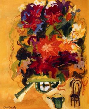 The Flower Cart Artwork by Mané-Katz