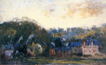 Village on the Seine near Rouen Artwork by Albert Lebourg