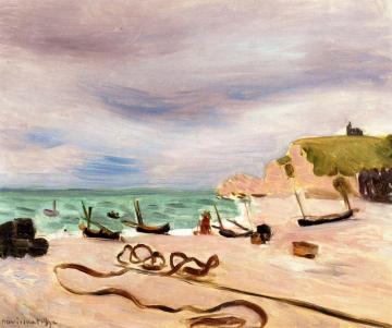 Ropes on the Beach at Etretat Artwork by Henri Matisse