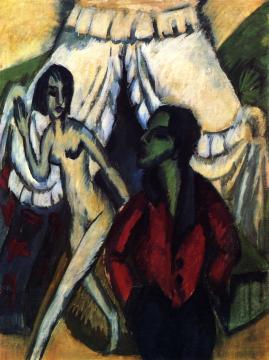 The Tent Artwork by Ernst Ludwig Kirchner