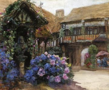 The Old Corridor: Inn of William the Conqueror Artwork by Francis Hopkinson Smith