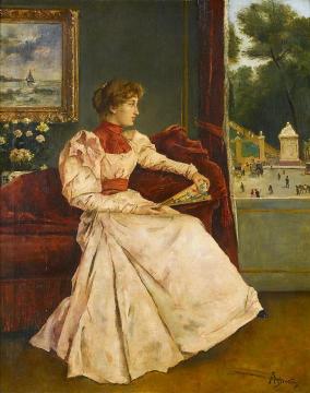 Chez Soi Artwork by Alfred Stevens