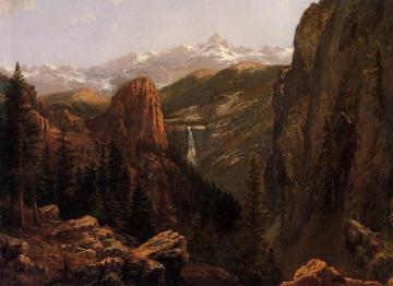 Nevada Falls, Yosemite Artwork by Albert Bierstadt