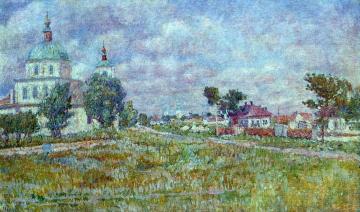 Village of Mikhailovskaya Artwork by Ilya Mashkov