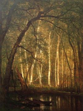 The Old Hunting Ground Artwork by Thomas Worthington Whittredge