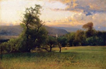 The Church Spire Artwork by George Inness