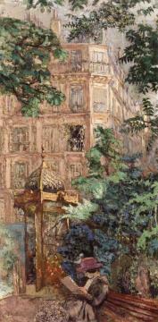 The Kiosk (place Vintimille) Artwork by Edouard Vuillard