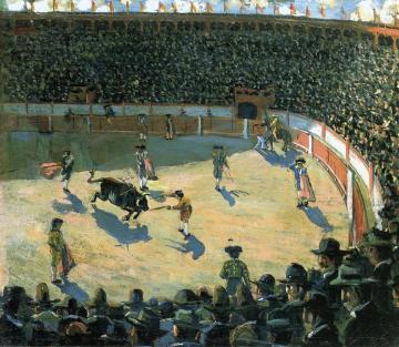 The Bullfight Artwork by Ernest Lawson