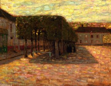 Pruned Trees Artwork by Henri Le Sidaner