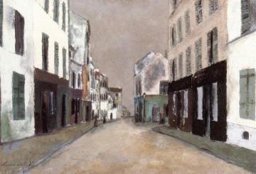 Street in Mont-Cenis Artwork by Maurice Utrillo