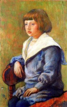 Portrait of a Child Artwork by Theo van Rysselberghe
