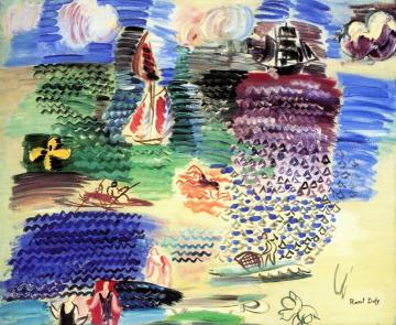 Fun at Sea Artwork by Raoul Dufy