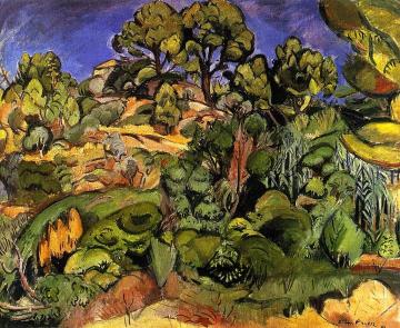 Trees in Cassis Artwork by Emile-othon Friesz