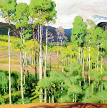 From Cumbres Pass, Taos, New Mexico Artwork by E. Martin Hennings