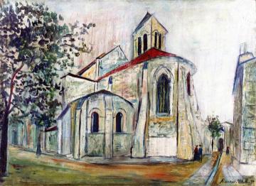 Eglise Saint-Pierre in Montmartre Artwork by Maurice Utrillo