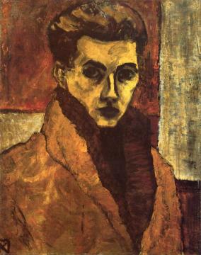 Portrait of Egon Schiele Artwork by Koloman Moser