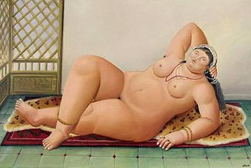 Odalisca Artwork by Fernando Botero