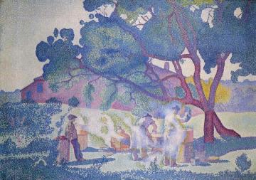 The Farm, Morning Artwork by Henri Edmond Cross