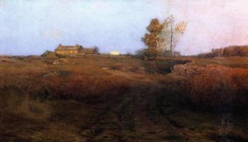 Moonrise, Near the Shore Artwork by Dwight W. Tryon