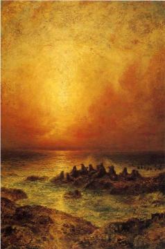 Seal Rocks Artwork by Ralph Albert Blakelock