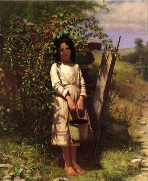 Blackberry Picking Artwork by John George Brown