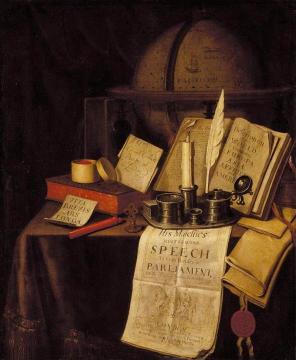 Vanitas Still-Life Artwork by Edwart Collier