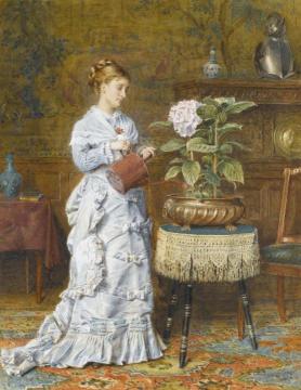 A Tender Plant Artwork by George Goodwin Kilburne