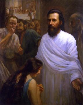 Cast the First Stone Artwork by Jean Mannheim