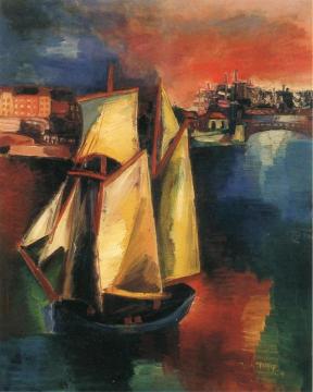 Sailboat Artwork by Jean Dufy