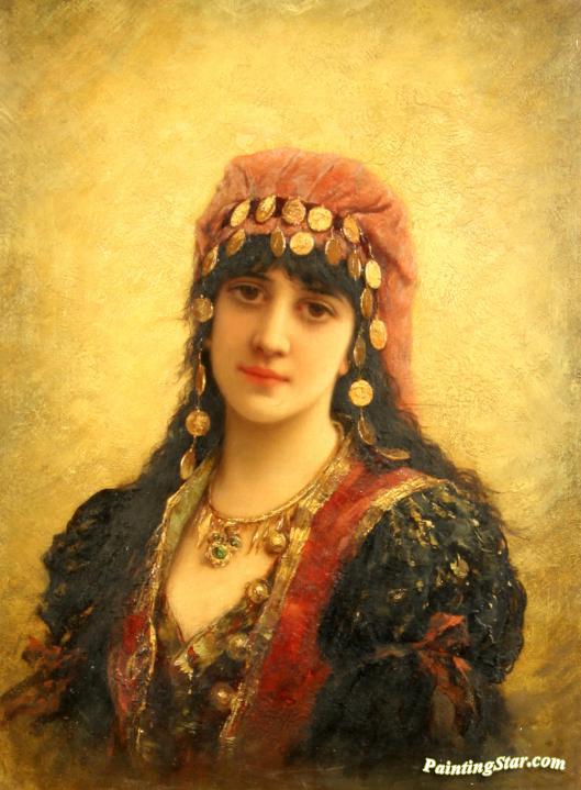 An Eastern Beauty Artwork by Emile Eisman-Semenowsky