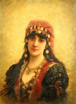 An Eastern Beauty Artwork by Emile Eisman-Semenowsky