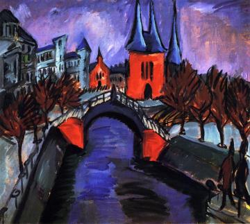 Rotes Eilsabethufer, Berlin Artwork by Ernst Ludwig Kirchner