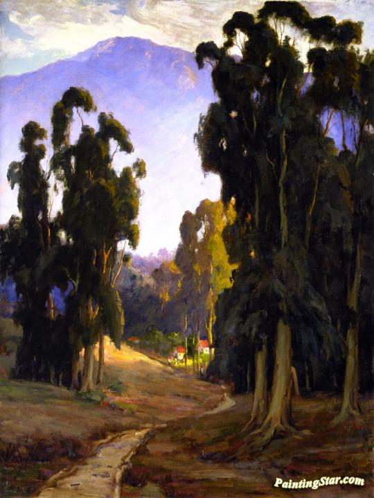 Mount Lowe from Foothill Boulevard Artwork by Jean Mannheim