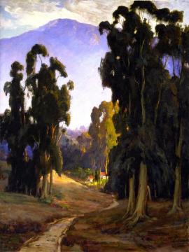 Mount Lowe from Foothill Boulevard Artwork by Jean Mannheim